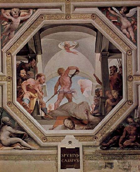 Domenico di Pace Beccafumi The beheading of Spurius Cassius Sweden oil painting art